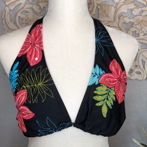 Xhilaration XL Bikini Top with Flowers